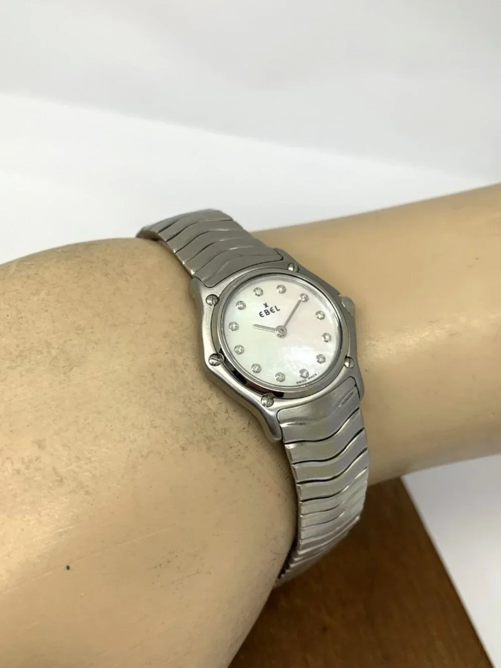 Ebel Women's Watch Swiss Quartz Mother of Pearl Diamond Stainless Steel 23mm
